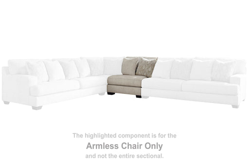 Rawcliffe - Parchment - Armless Chair - Tallahassee Discount Furniture (FL)