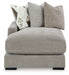 Aslan Court - Pebble - Laf Corner Chaise - Tallahassee Discount Furniture (FL)