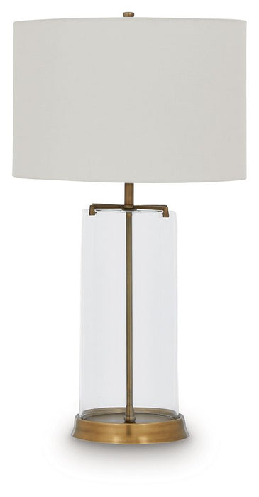 Gizeh - Glass Table Lamp - Clear / Gold Finish - Tallahassee Discount Furniture (FL)