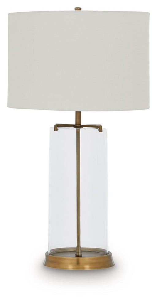 Gizeh - Glass Table Lamp - Clear / Gold Finish - Tallahassee Discount Furniture (FL)