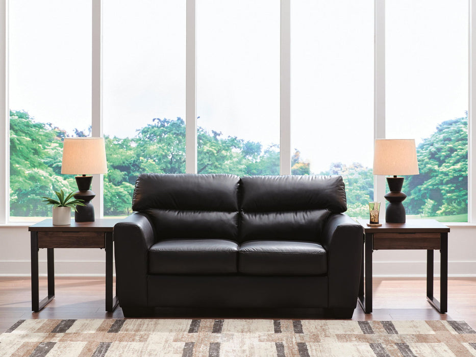 Glennbre - Loveseat - Midnight - Tallahassee Discount Furniture (FL)