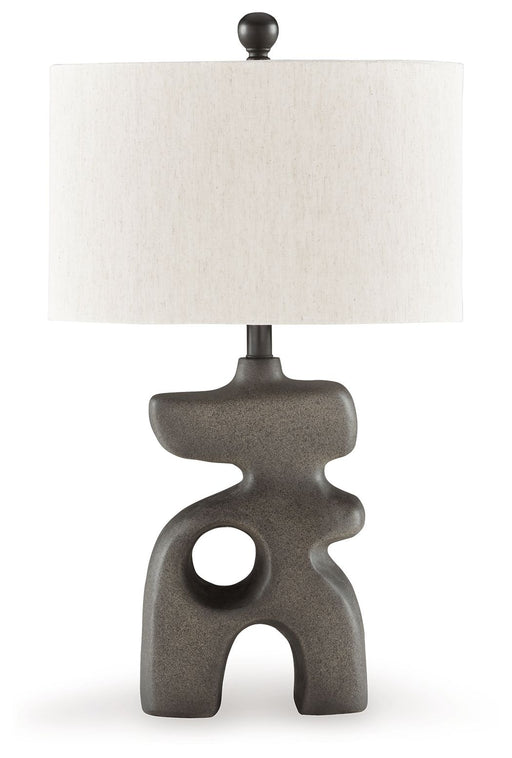 Danacy - Distressed Black - Paper Table Lamp - Tallahassee Discount Furniture (FL)