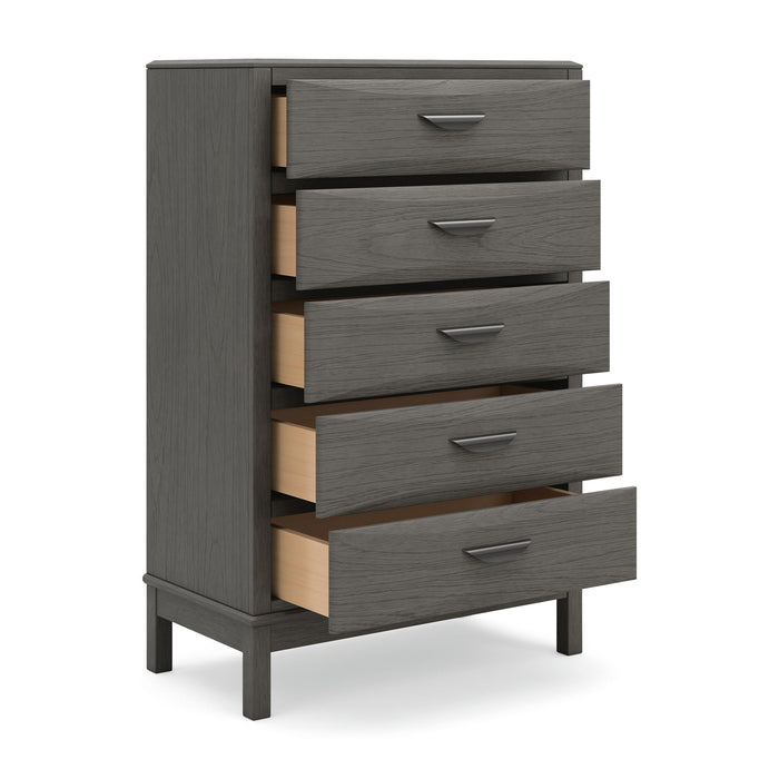 Mazing - Five Drawer Chest - Gray - Tallahassee Discount Furniture (FL)
