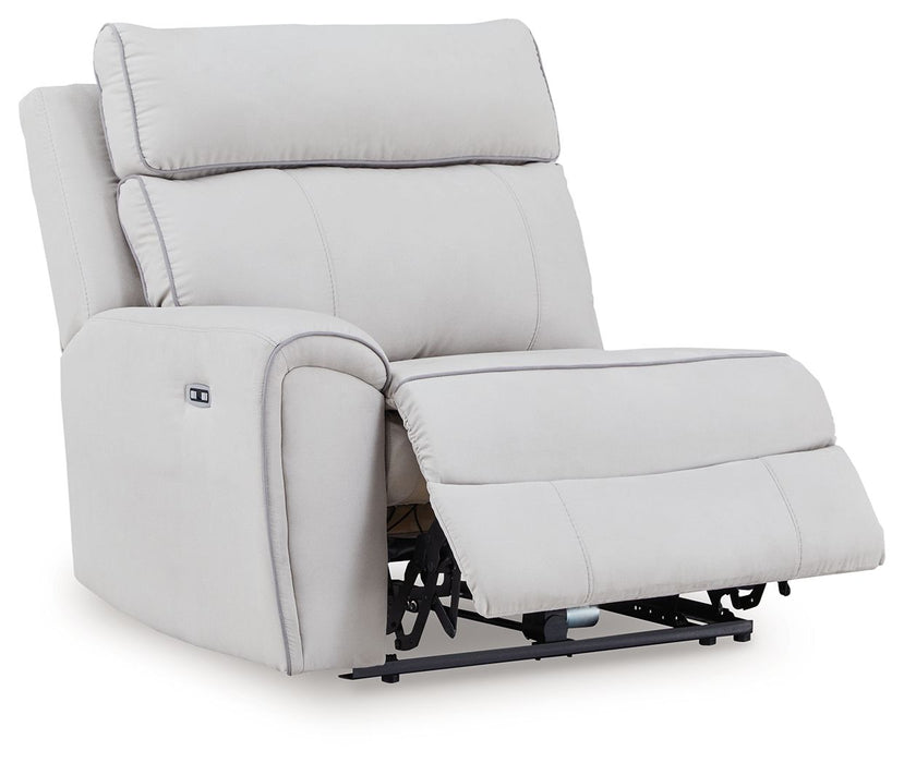 Social Pointe - Pearl / Ash - LAF Zero Wall Power Recliner - Tallahassee Discount Furniture (FL)