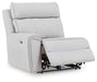 Social Pointe - Pearl / Ash - LAF Zero Wall Power Recliner - Tallahassee Discount Furniture (FL)
