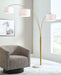 Valo - Metal Arc Lamp - Gold Finish - Tallahassee Discount Furniture (FL)