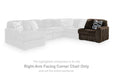 Midnight-Madness - RAF Corner Chair - Chocolate - Tallahassee Discount Furniture (FL)