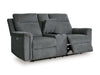 Barnsana - Dbl Power Reclining Loveseat With Console - Tallahassee Discount Furniture (FL)