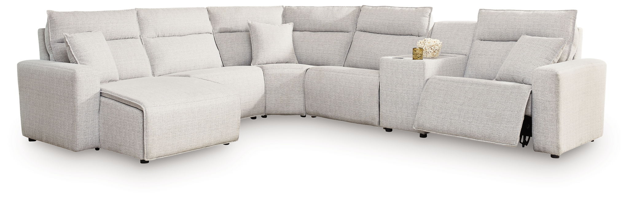 Modmax II - Reclining Sectional - Stone - Tallahassee Discount Furniture (FL)