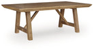 Ridgester - Rectangular Dining Room Extension Table - Light Brown - Tallahassee Discount Furniture (FL)