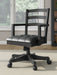 Wildenauer - Brown / Black - Home Office Swivel Desk Chair - Tallahassee Discount Furniture (FL)