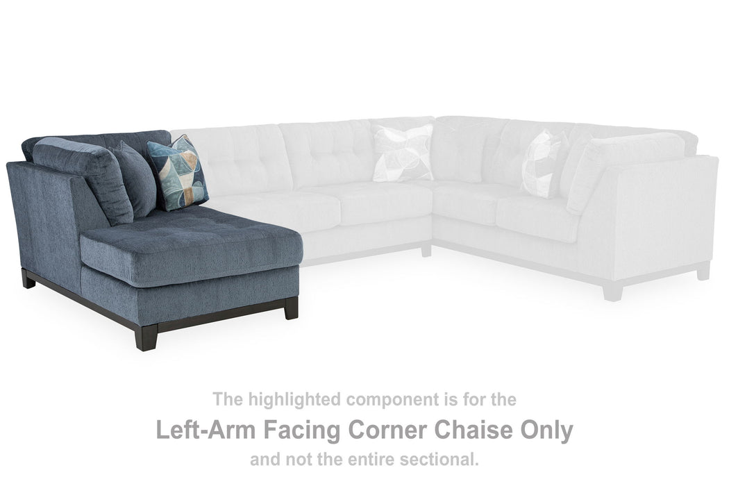 Maxon Place - Navy - Laf Corner Chaise - Tallahassee Discount Furniture (FL)