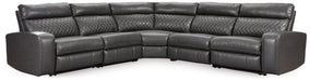 Samperstone - Power Reclining Sectional - Tallahassee Discount Furniture (FL)