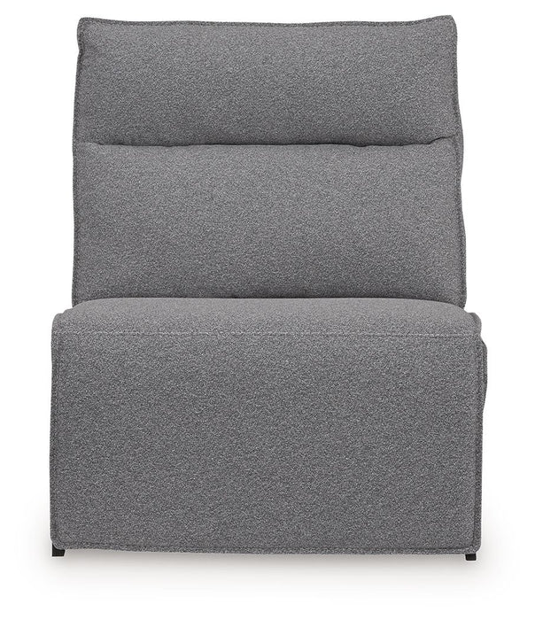 Modmax II - Power Armless Recliner With Adjustable Headrest - Salt And Pepper - Tallahassee Discount Furniture (FL)