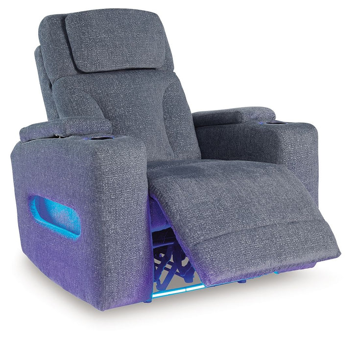 Studio Cave - Steel - Power Recliner - Tallahassee Discount Furniture (FL)