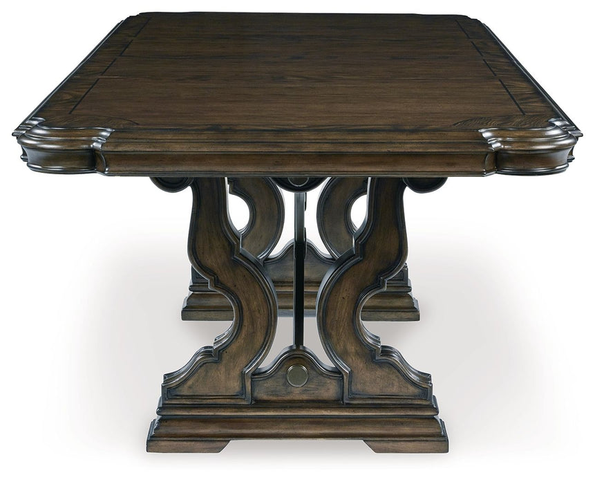 Maylee - Dark Brown - Dining Extension Table - Tallahassee Discount Furniture (FL)