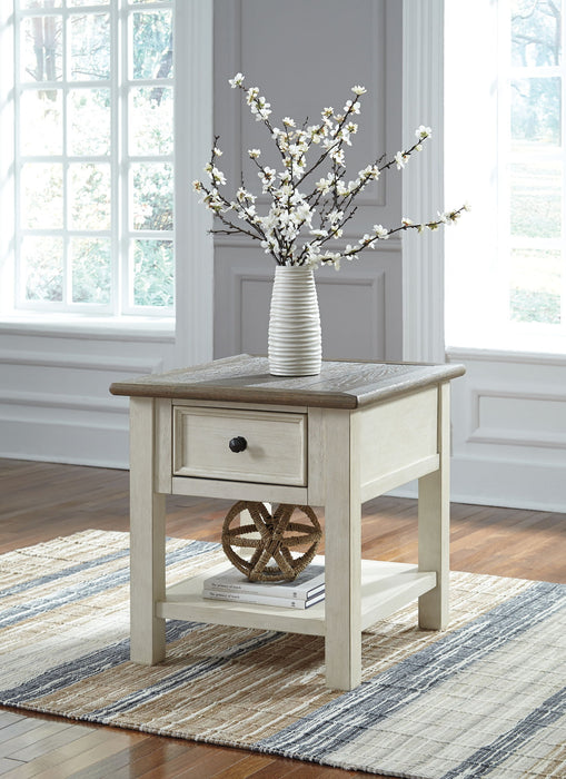 Bolanburg - Rectangular End Table - White / Brown / Beige - Tallahassee Discount Furniture (FL)