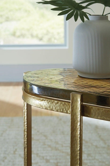 Porterville - Gold Finish - Accent Table - Tallahassee Discount Furniture (FL)