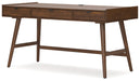 Lyncott - 3 Pc. - Home Office Desk, Chair, Bookcase - Brown - Tallahassee Discount Furniture (FL)