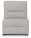 Acklen Place - Pewter - Power Armless Recliner With Adj Headrest - Tallahassee Discount Furniture (FL)