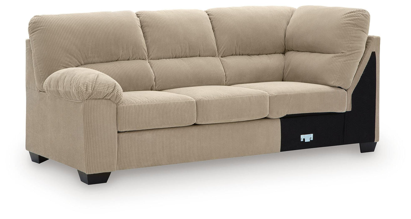SimpleJoy - LAF Sofa With Corner Wedge - Sand - Tallahassee Discount Furniture (FL)