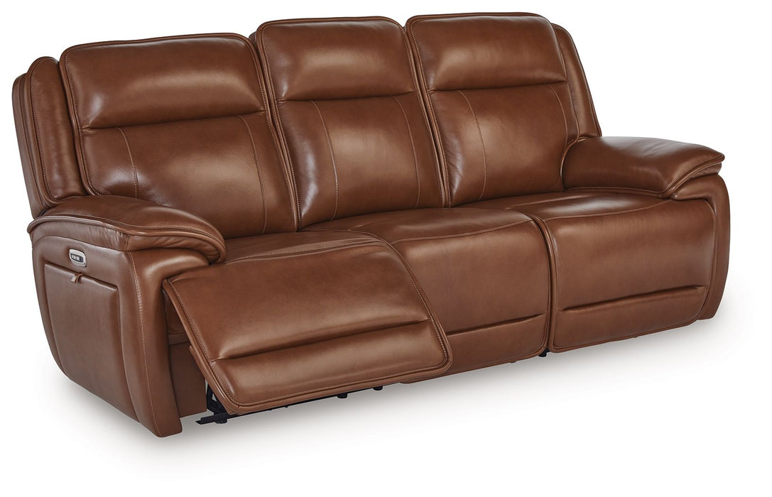 Healy Pier - Chocolate - Power Reclining Sofa / Adj Headrest - Tallahassee Discount Furniture (FL)