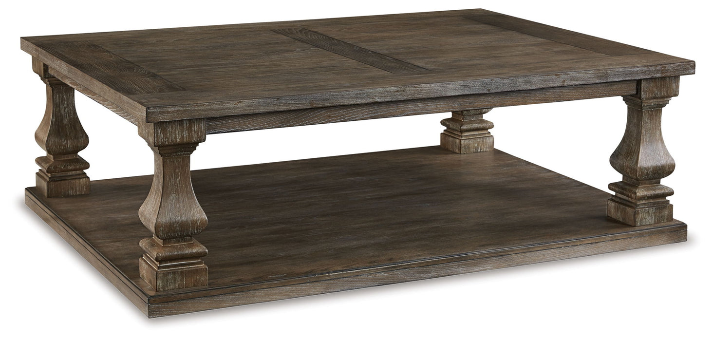 Johnelle - Rectangular Cocktail Table - Gray - Tallahassee Discount Furniture (FL)