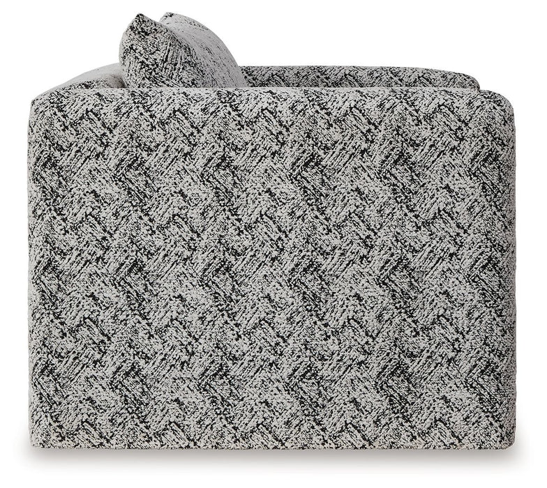 Kenbell - Black / White - Accent Chair - Tallahassee Discount Furniture (FL)