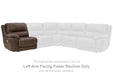 Dunleith - Chocolate - LAF Zero Wall Power Recliner - Tallahassee Discount Furniture (FL)