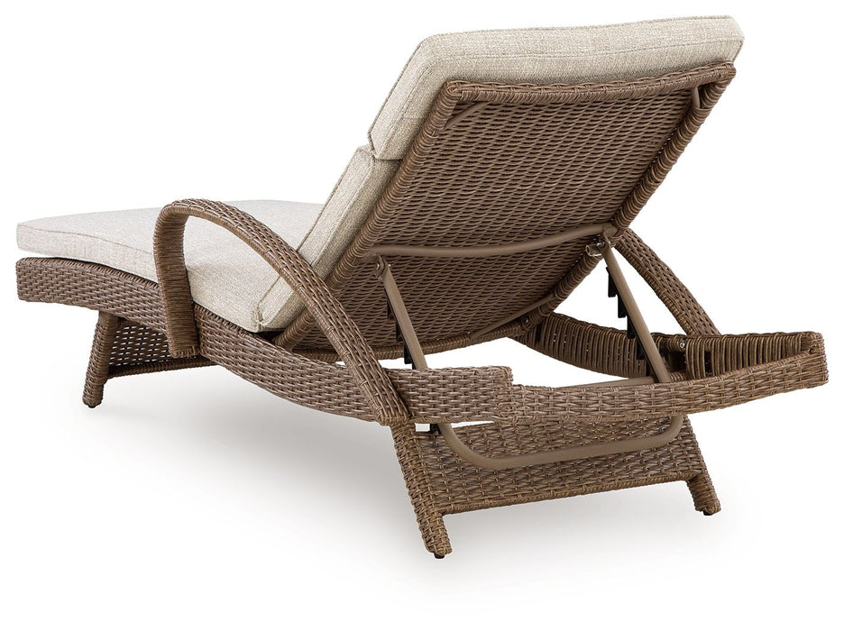 Laguna Heights - Chaise Lounge With Cushion - Beige - Tallahassee Discount Furniture (FL)