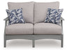 Cove Beach - Loveseat With Cushion - Gray - Tallahassee Discount Furniture (FL)