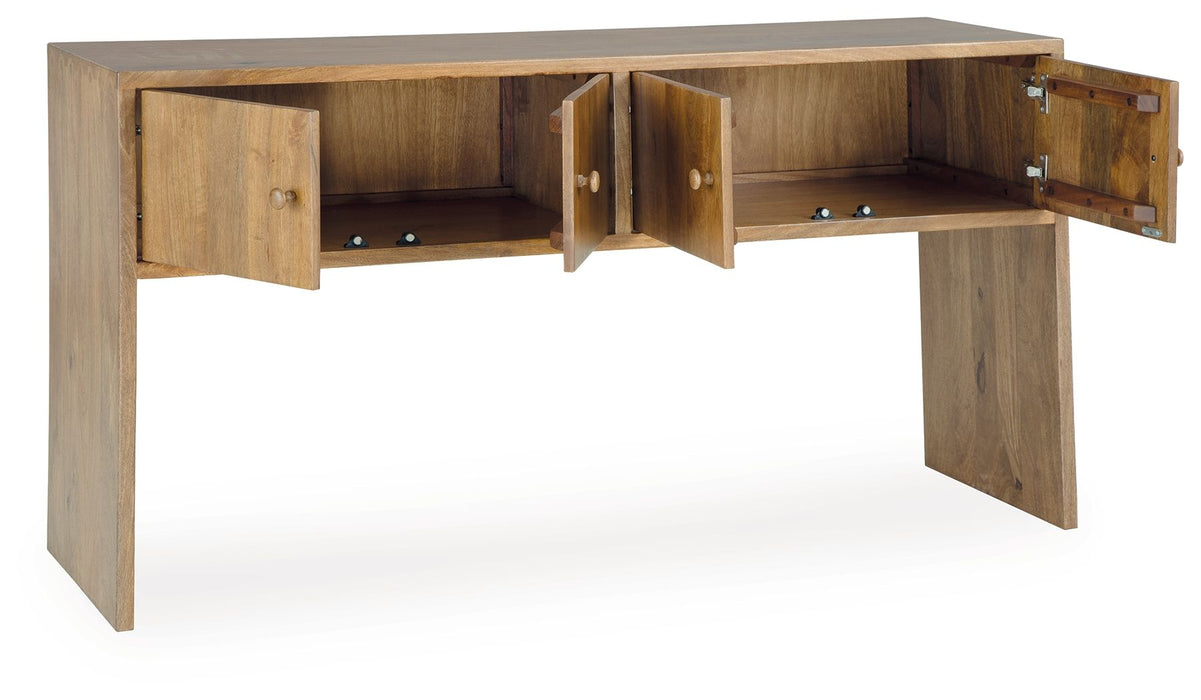 Ella Grove - Console - Rich Brown - Tallahassee Discount Furniture (FL)