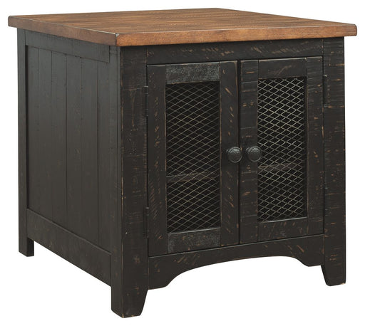 Valebeck - Black / Brown - Rectangular End Table - Tallahassee Discount Furniture (FL)
