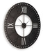 Lytle - Wall Clock - Antique Brown - Tallahassee Discount Furniture (FL)