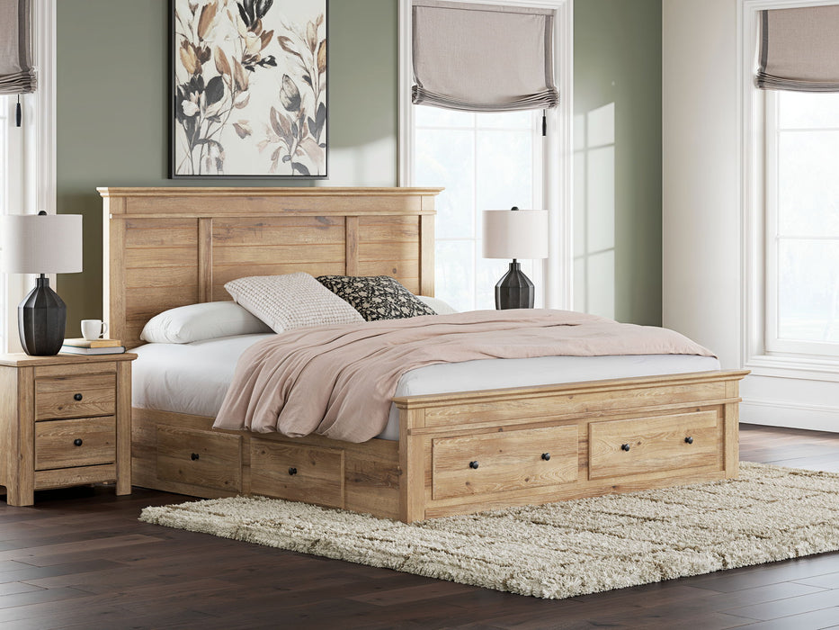 Makidern - Panel Storage Bed With Under Bed Storage Unit And Storage Footboard - Tallahassee Discount Furniture (FL)