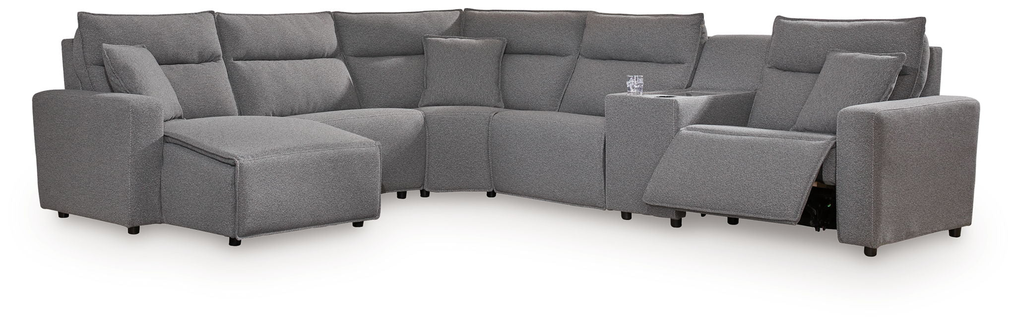 Modmax II - Reclining Sectional - Salt And Pepper - Tallahassee Discount Furniture (FL)