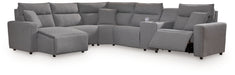 Modmax II - Reclining Sectional - Salt And Pepper - Tallahassee Discount Furniture (FL)