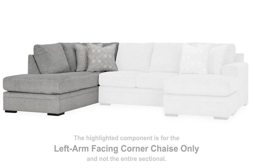 Casselbury - Cement - Laf Corner Chaise - Tallahassee Discount Furniture (FL)