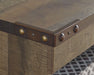Trinell - 63" TV Stand With Glass/Stone Fireplace Insert - Brown - Tallahassee Discount Furniture (FL)