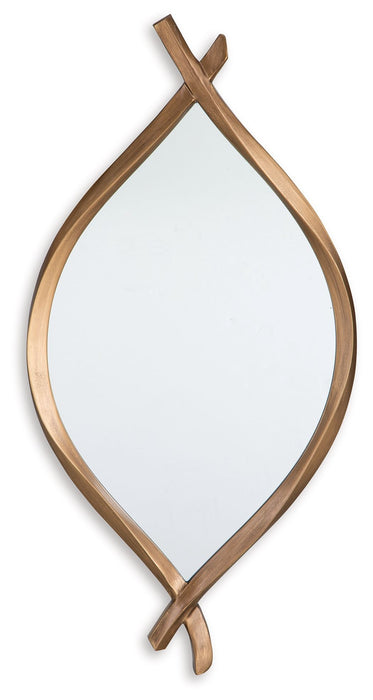 Bartner - Antique Gold Finish - Accent Mirror - Tallahassee Discount Furniture (FL)