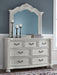 Montelaine - Antique White - Dresser And Mirror - Tallahassee Discount Furniture (FL)