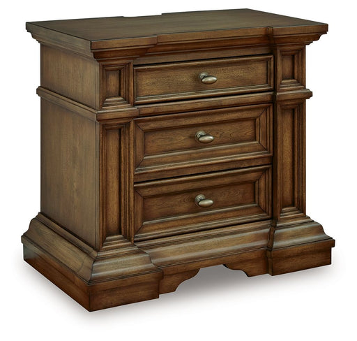 Frantanna - Three Drawer Night Stand - Brown - Tallahassee Discount Furniture (FL)