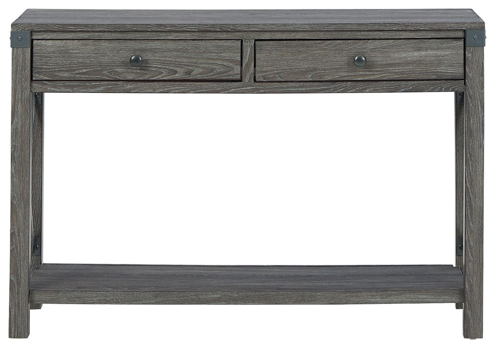 Freedan - Grayish Brown - Console Sofa Table - Tallahassee Discount Furniture (FL)