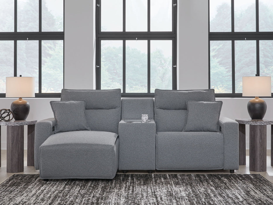 ModMax II - Salt And Pepper - Reclining Sectional - Tallahassee Discount Furniture (FL)