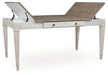 Skempton - RECT DRM Table w/Storage - White - Tallahassee Discount Furniture (FL)