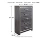 Lodanna - Gray - Five Drawer Chest - Tallahassee Discount Furniture (FL)