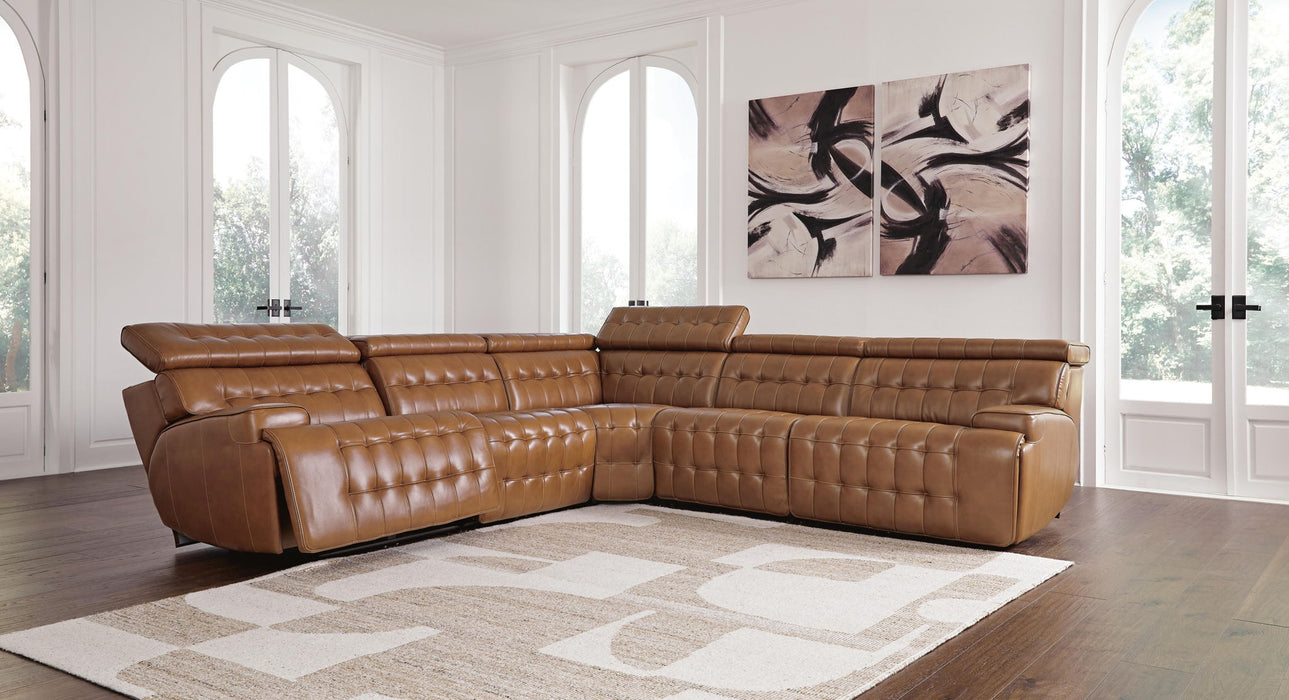 Temmpton - Power Reclining Sectional - Tallahassee Discount Furniture (FL)