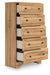 Aleaport - Warm Brown - Five Drawer Chest - Tallahassee Discount Furniture (FL)