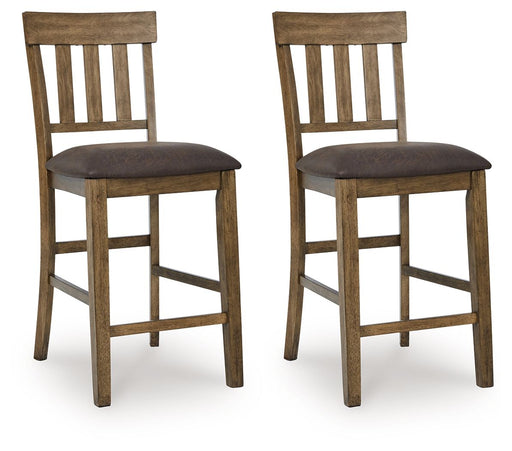 Urbinforte - Upholstered Barstool (Set of 2) - Light Brown - Tallahassee Discount Furniture (FL)