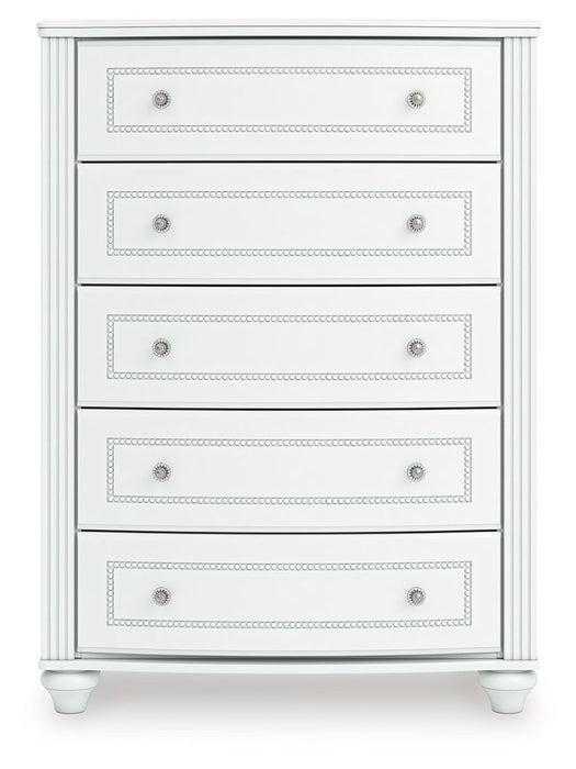 Kozlani - Five Drawer Chest - White - Tallahassee Discount Furniture (FL)